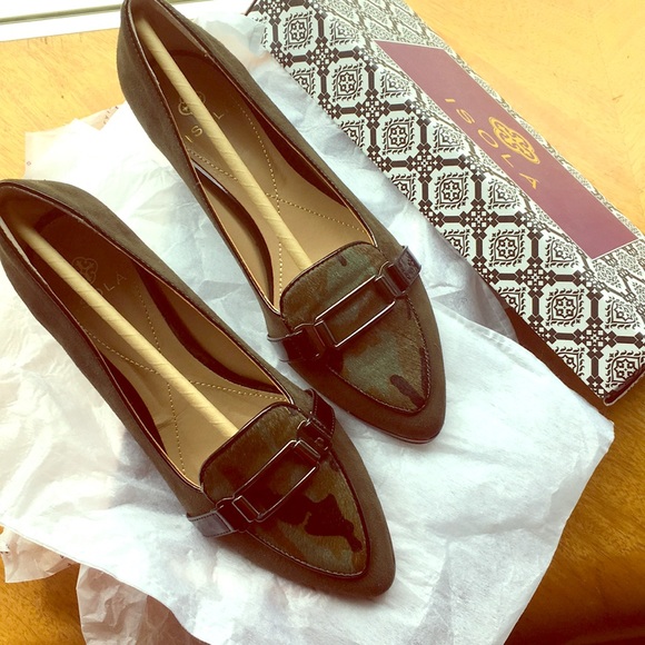 Isola Hunter green suede loafers - Picture 1 of 6